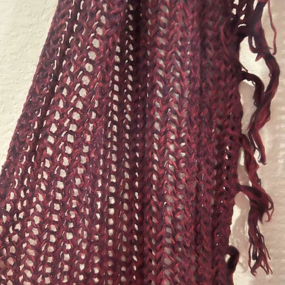 Chic Purple Knit Scarf